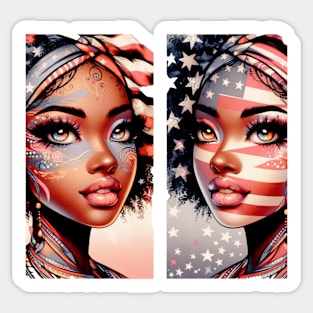 American Beauty, Faces Of Time | Catsie Cat Sticker